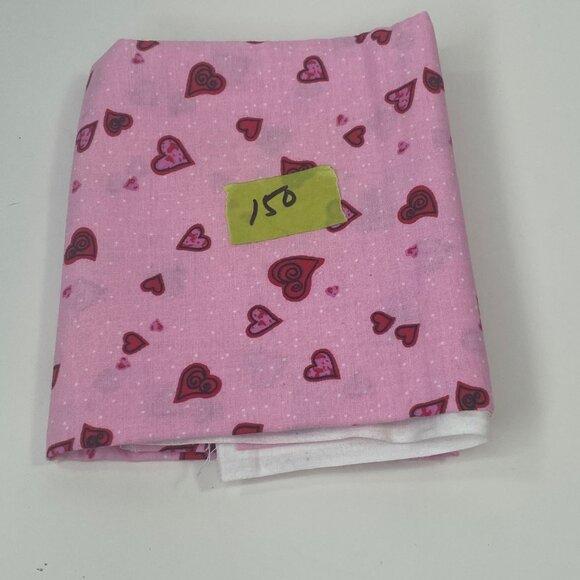 1/2 Yard Cut Quilting Pink Red Heart Collection P&B Textiles Fabric Quilt - Picture 8 of 8